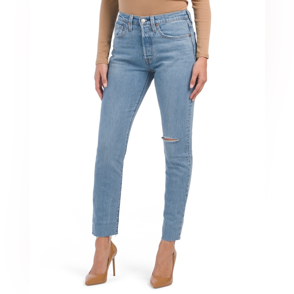 NEW 501 Skinny Original High Rise Denim Jeans - Size 26x28